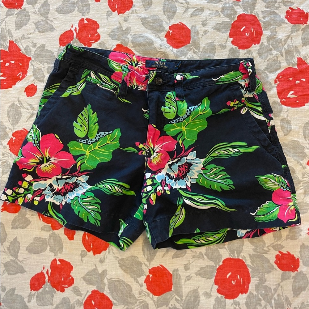 Floral Polo Ralph Lauren linen/Cotten blend shorts